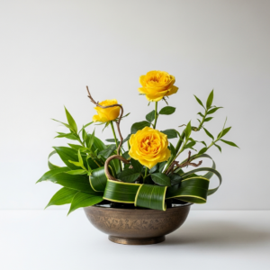 סידור פרחים טיפה מלוחה