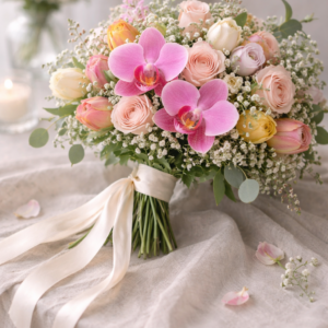 זר פרחים נוי