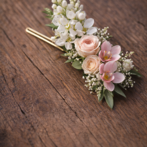 סיכת פרחים לראש שיר