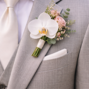 סיכת פרחים לדש לחתן חורש