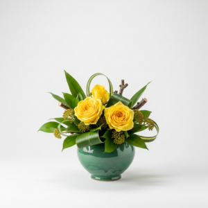 זר פרחים טבע