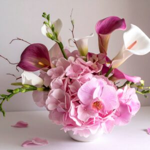 סידור פרחים סיגלית