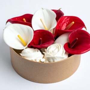 מארז פרחים וסבון