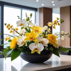 סידור פרחים נגיעה